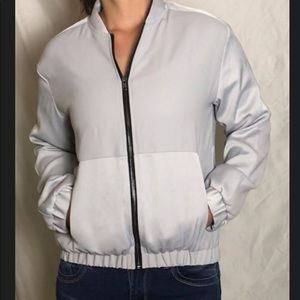 TopShop grey bomber jacket (4)